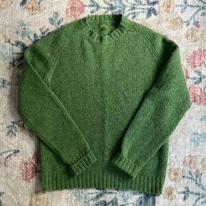 Sid Mashburn Washed Crewneck Sweater - Green